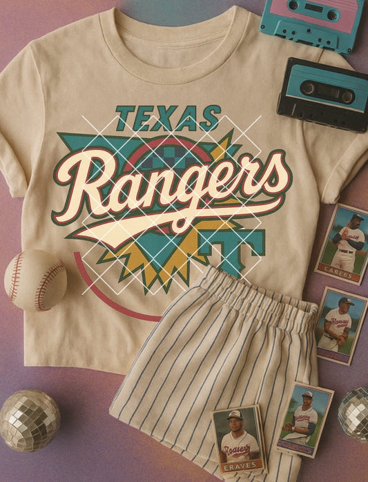TX_Rangers 2 DTF Transfer