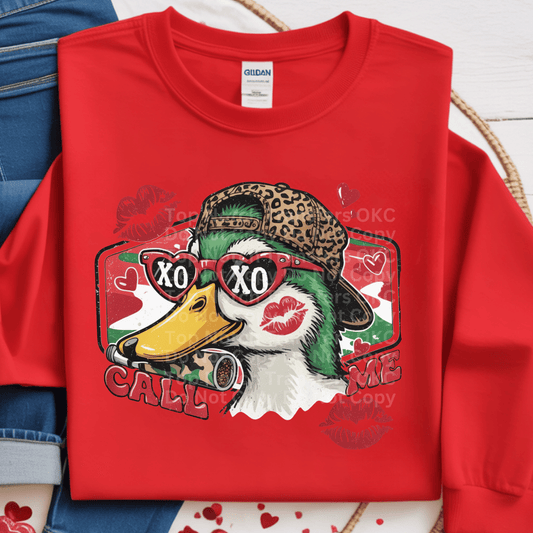 Duck w/ XOXO Glasses DTF Transfer