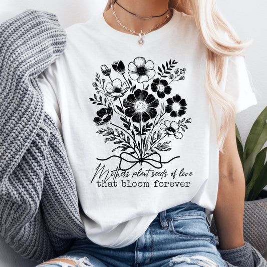 Moms Plant Love Black DTF Transfer