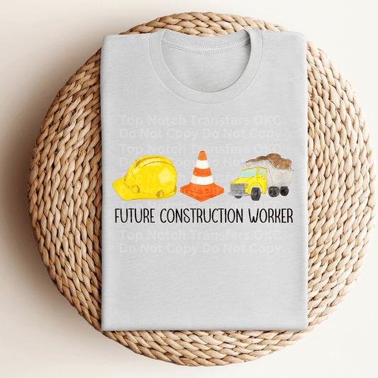 Future Construction Worker DTF Transfer
