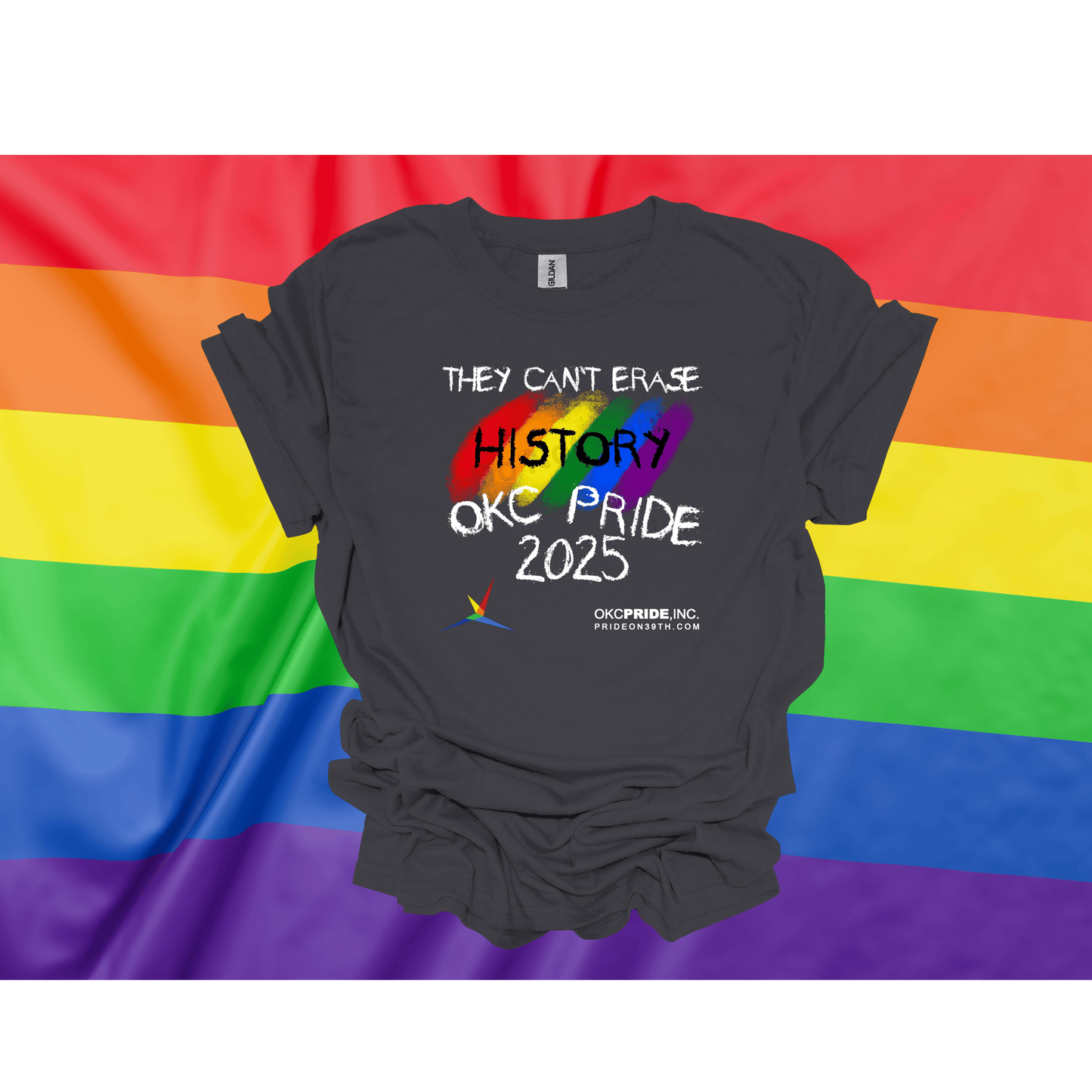 2025 OKC Pride T-Shirt- They Can’t Erase History