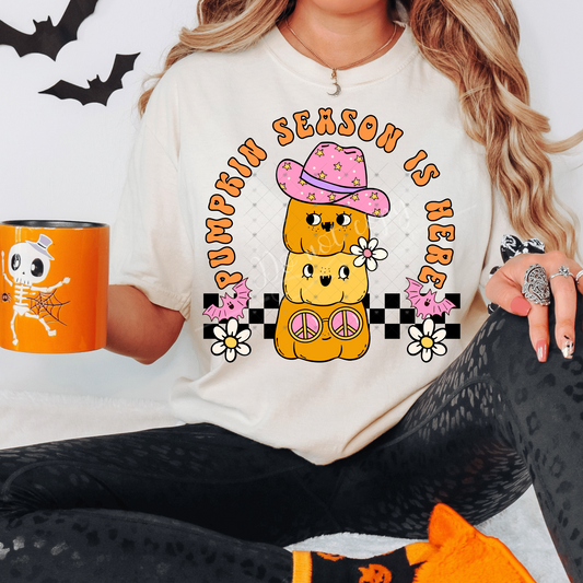 Pumpkin Season Is Here DTF Transfer