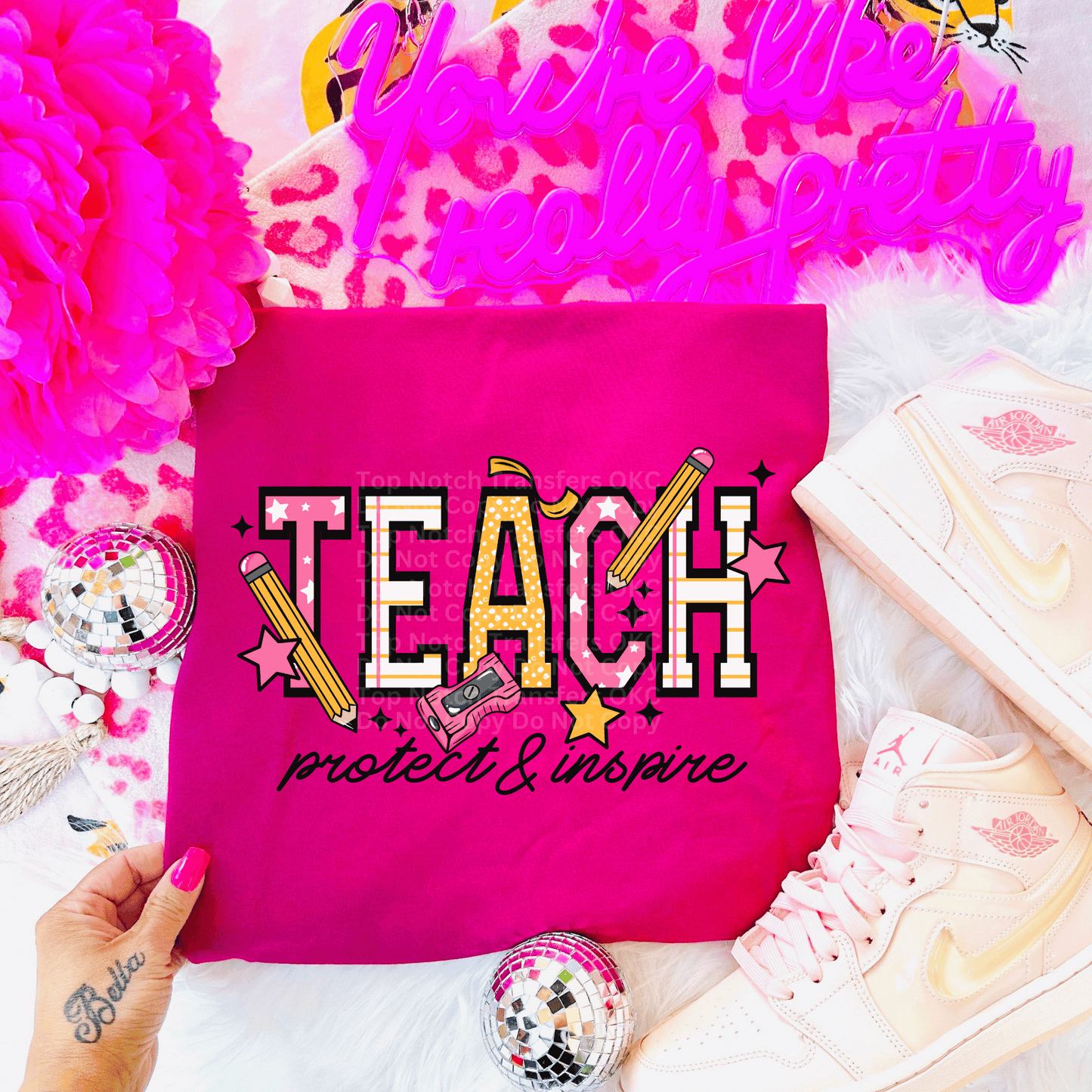 RTS Teach, Protect & Inspire Adult DTF Transfer