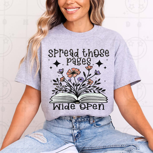 Spread Those Pages Wide Open DTF Transfer