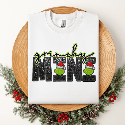 Gr!nchy Mini Faux Sequin DTF Transfer