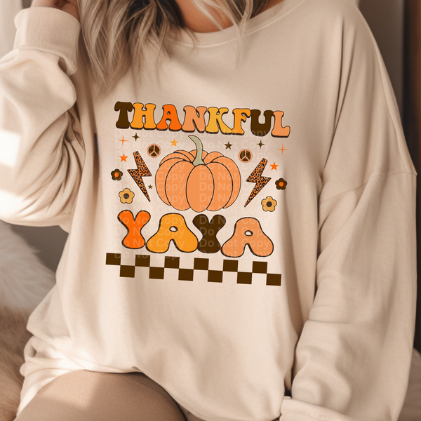 Retro - Thankful Yaya DTF Transfer