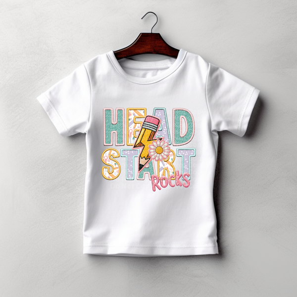 Head Start Rocks (girl) - School Rocks DTF Transfer