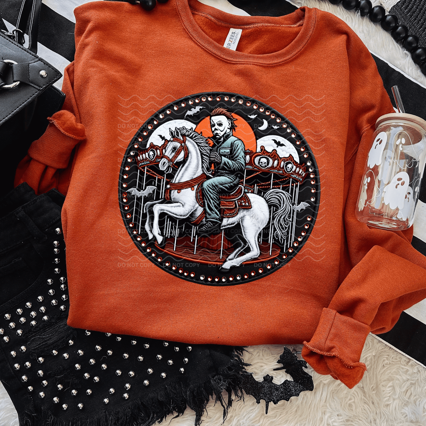 M Myers Haunted Carousel DTF Transfer