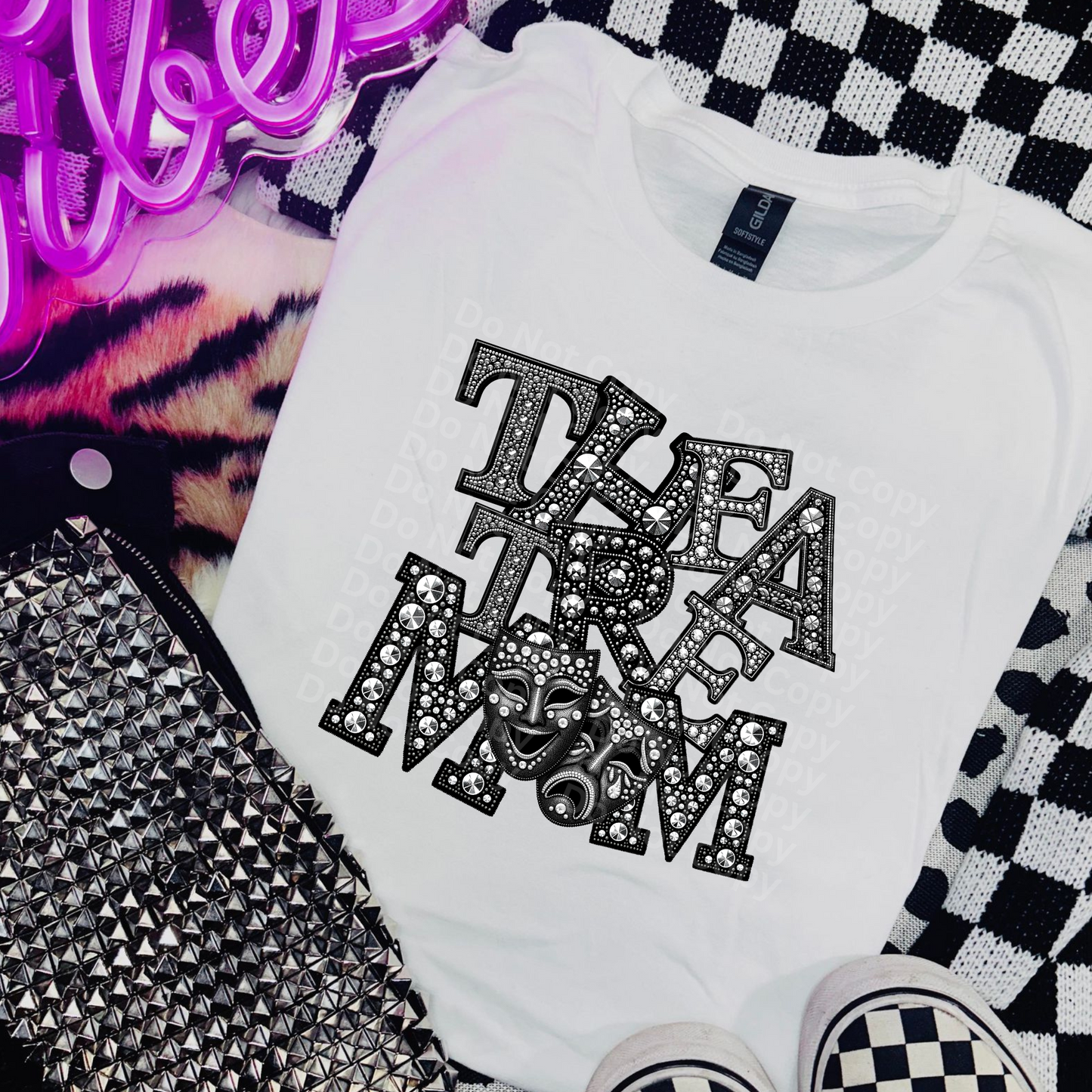 Theatre Mom - Faux Rhinestone DTF Transfer