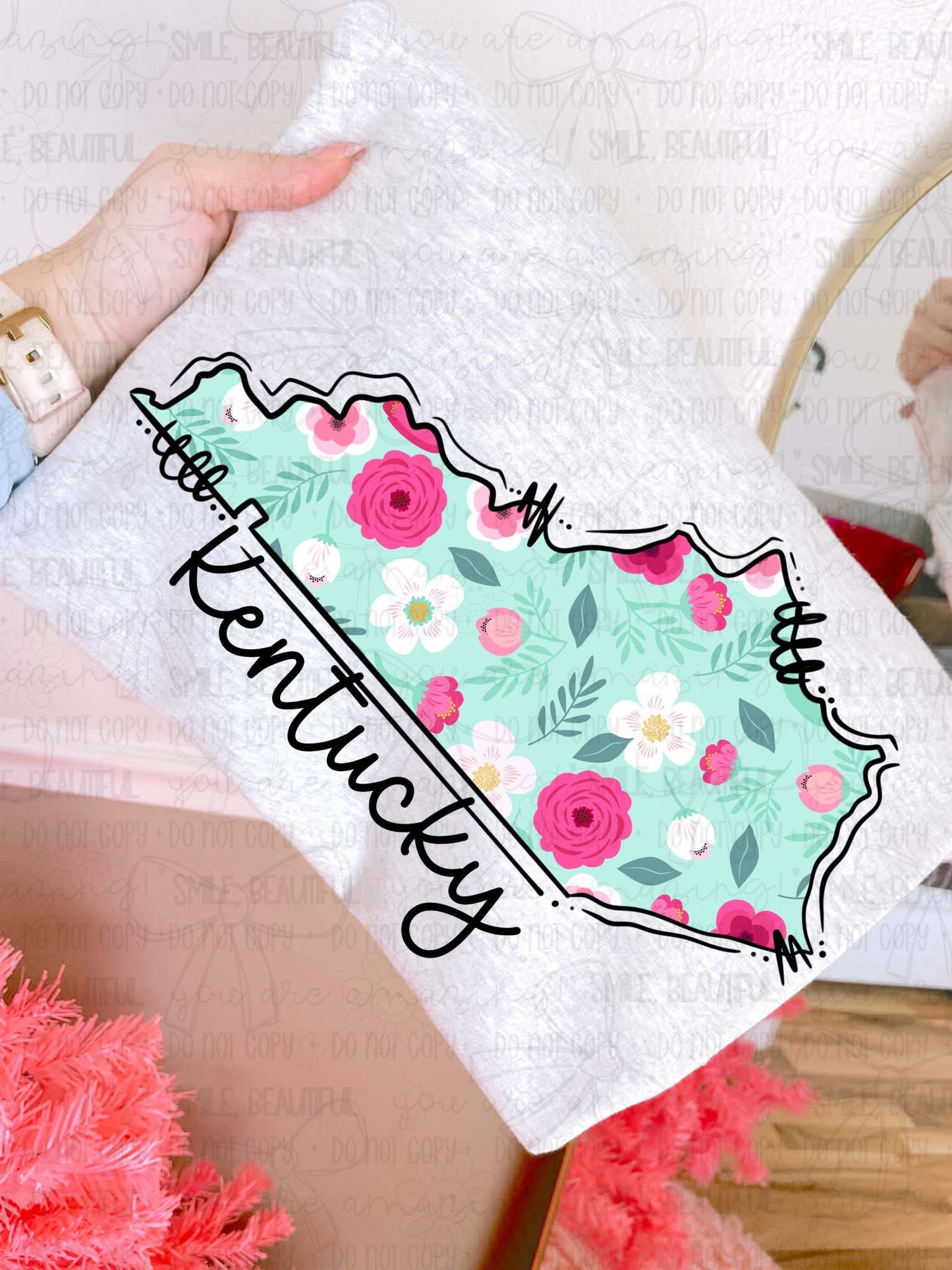 Floral States DTF Transfer