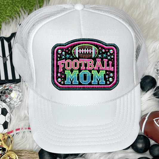Football Mom Faux Patch 4 DTF Transfer