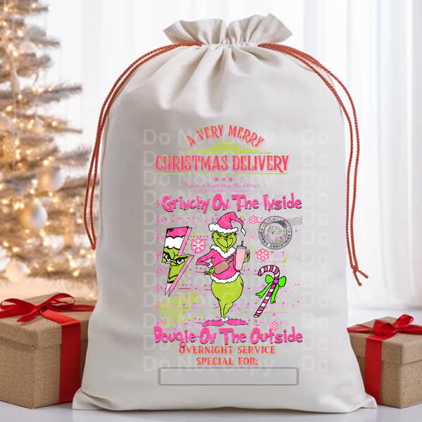 Santa Bag Design 7 DTF Print