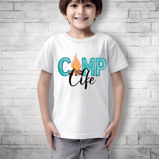 Camp Life (Light Blue) DTF Transfer