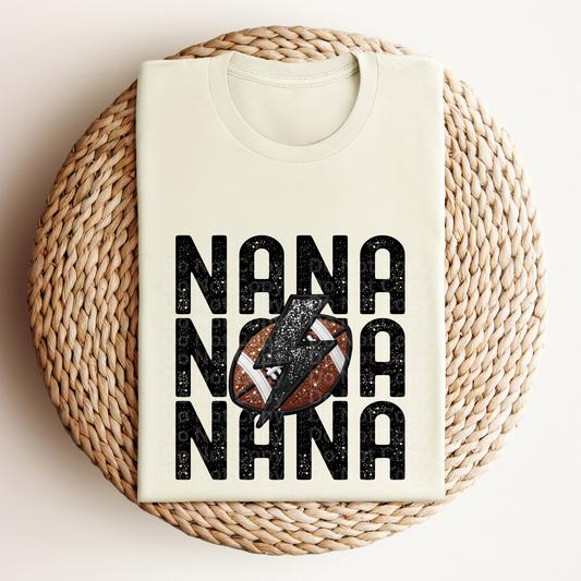 Stacked Football Nana DTF Transfer