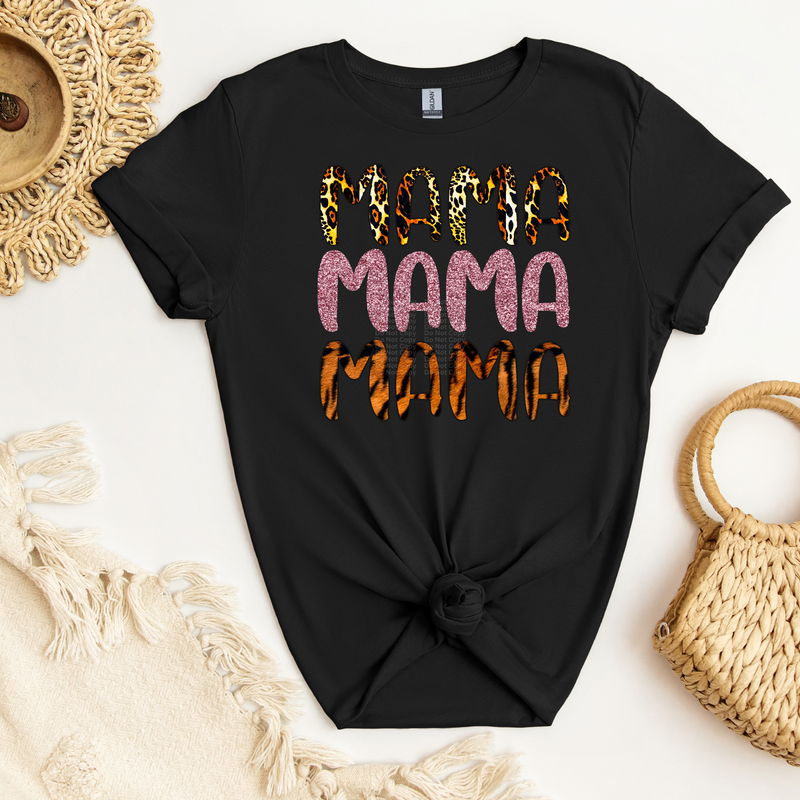 Mama Leopard, Purple & Tiger DTF Transfer