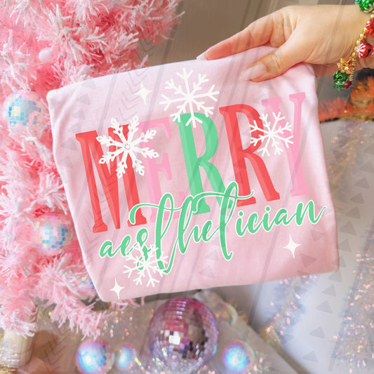 Merry Aesthetician DTF Transfer