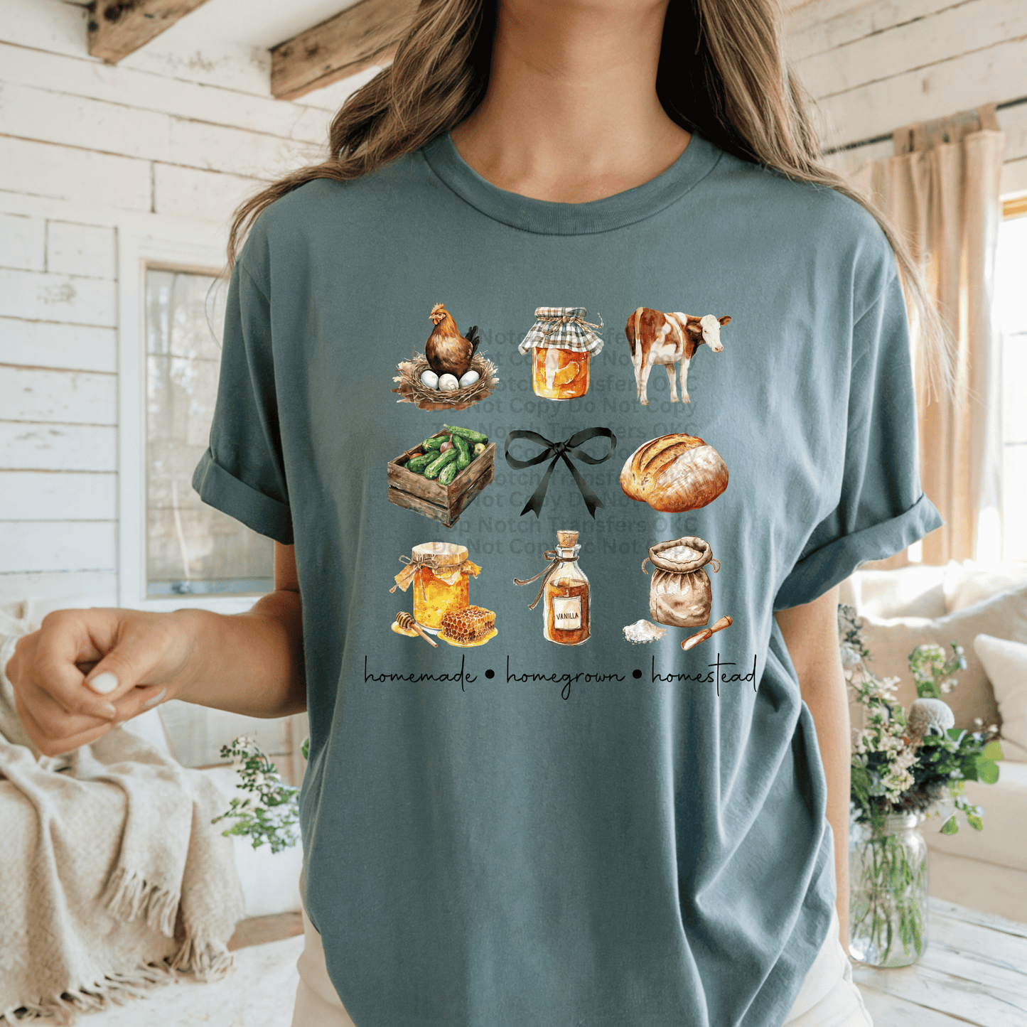 Homemade Homegrown Homestead DTF Transfer