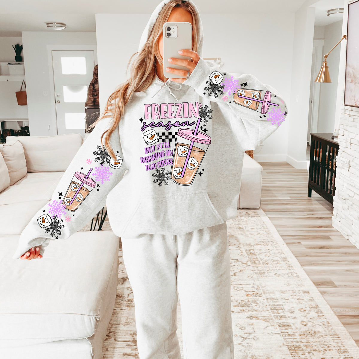 Freezin’ Season *Optional long sleeve design* DTF Transfer