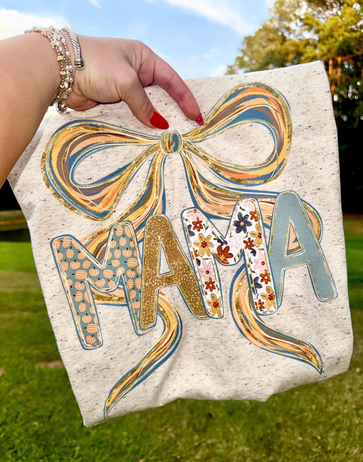 Fall Mama Bow DTF Transfer