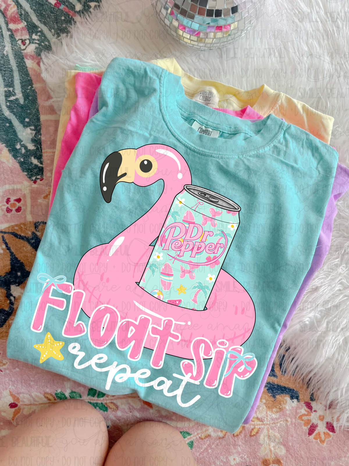Float Sip Repeat DTF Transfer