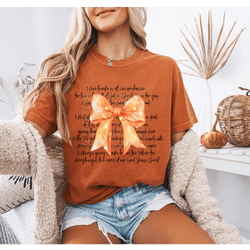 Give Thanks in All Circumstances Bow DTF Transfer