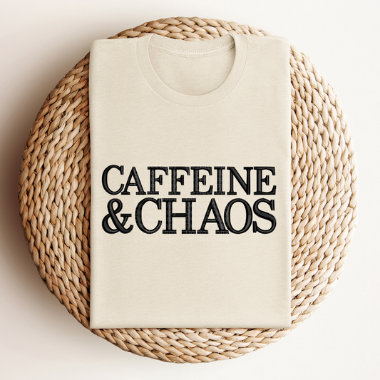 Caffeine & Chaos DTF Transfer
