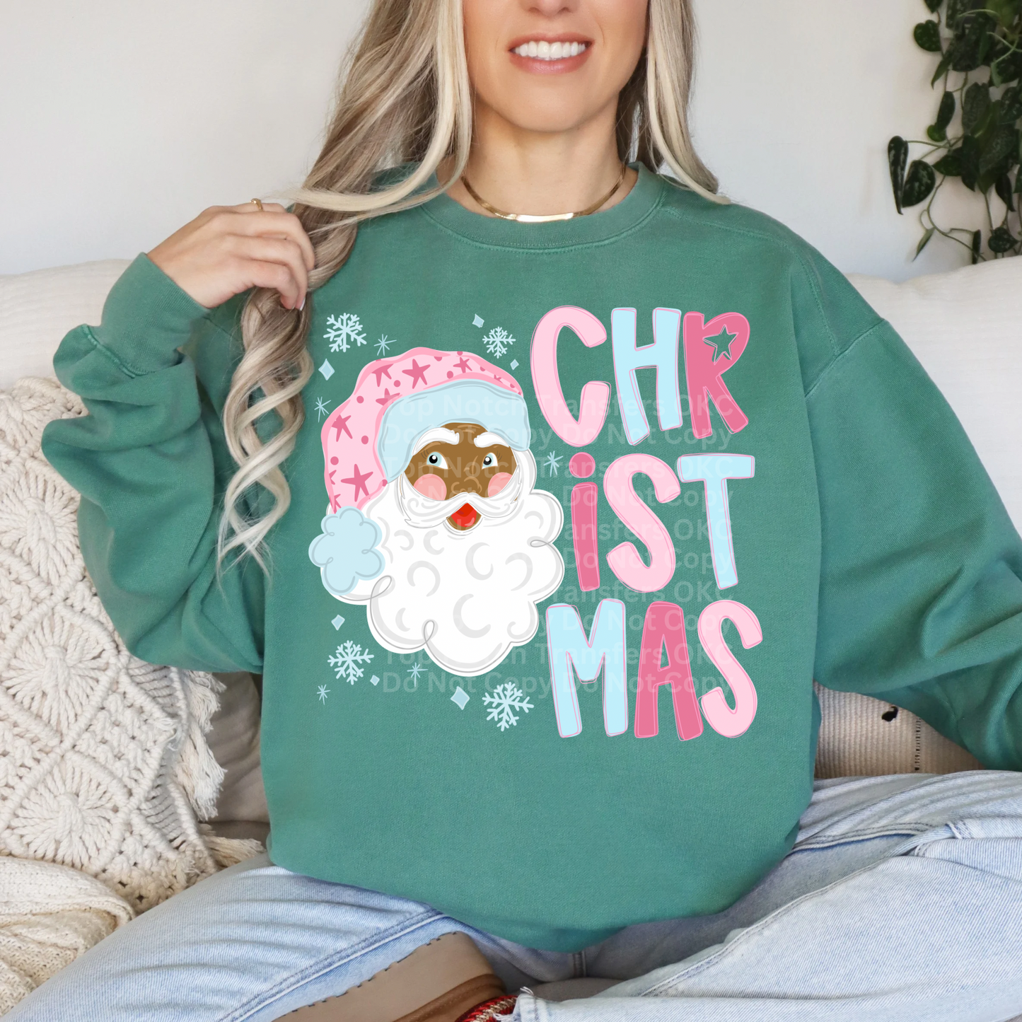 Christmas Santa- Dark DTF Transfer