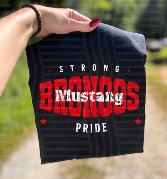 Mustang Broncos Strong Pride DTF Transfer