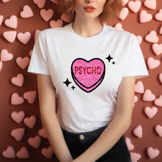 Psycho Heart DTF Transfer