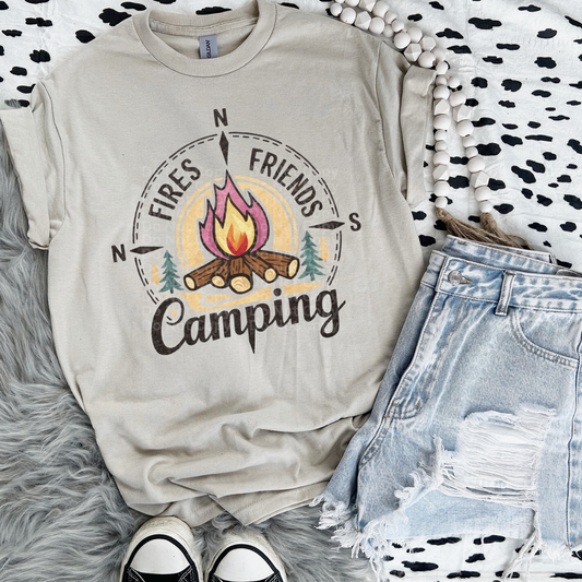 Fires, Friends, Camping DTF Transfer