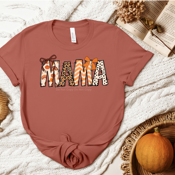 Mimi Fall Letters w/bows DTF Transfer
