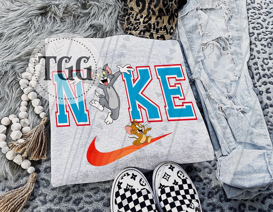 Tom & Jerry N!ke DTF Transfer