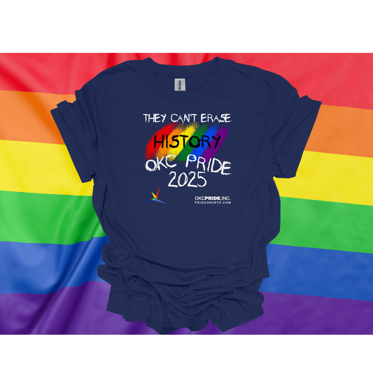 2025 OKC Pride T-Shirt- They Can’t Erase History