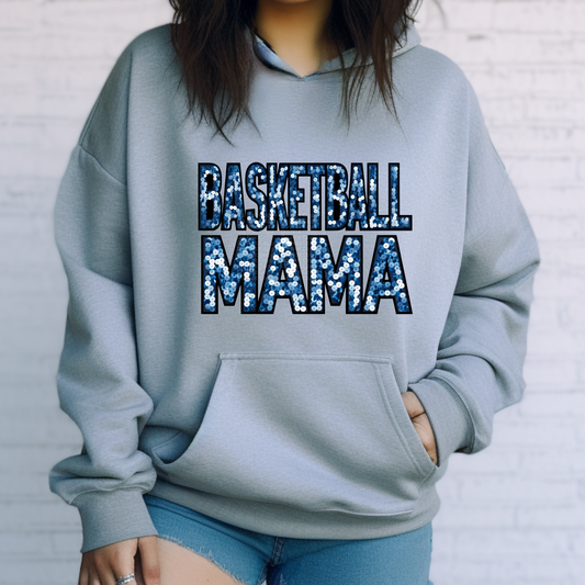 Basketball Mama Blue & Black DTF Transfer