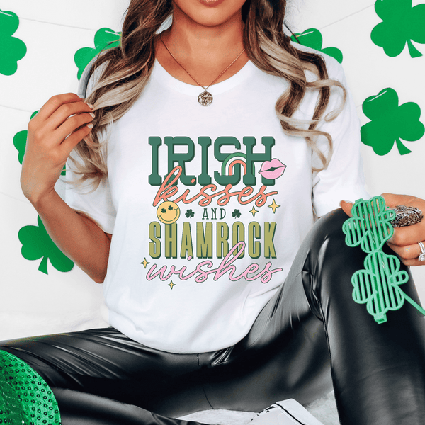 Irish Kisses & Shamrock Wishes DTF Transfer