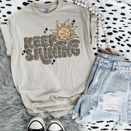 Keep Shining (Leopard) DTF Transfer