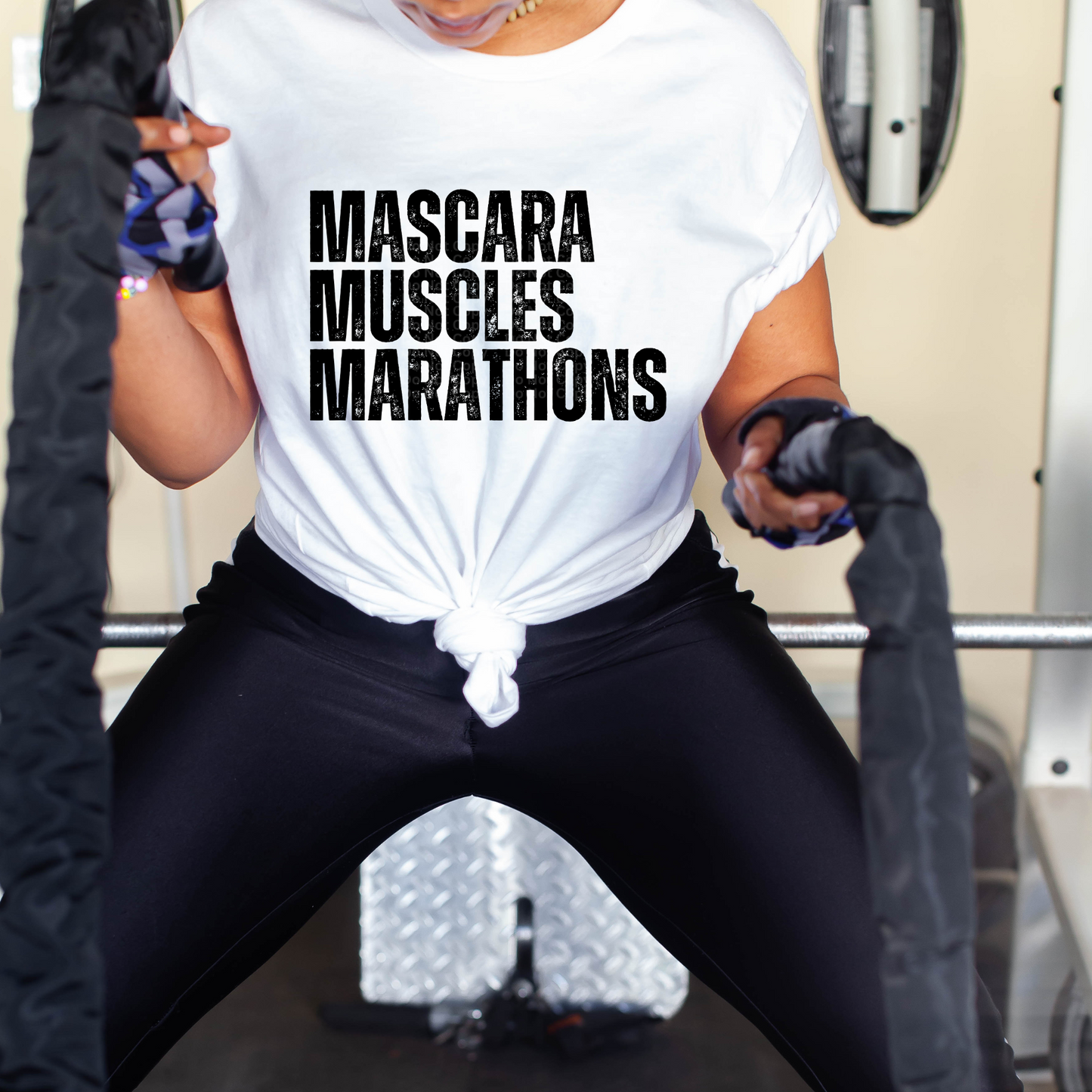 Mascara Muscles Marathons (Black) DTF Transfer