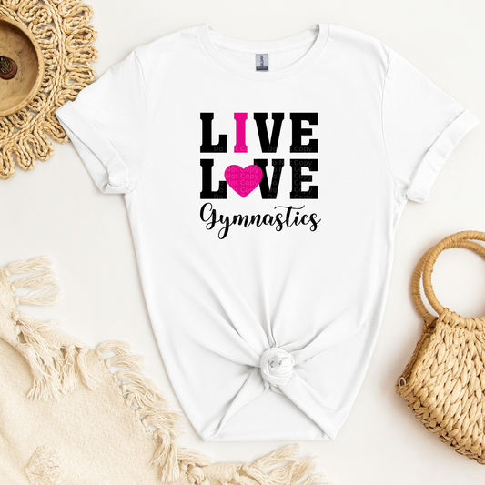 Live Love Gymnastics DTF Transfer
