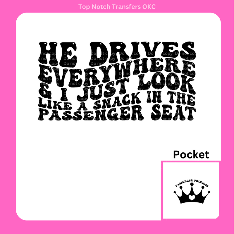 Passenger Princess DTF Transfer