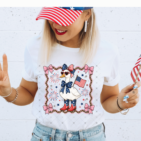 Patriotic Goose DTF Transfer