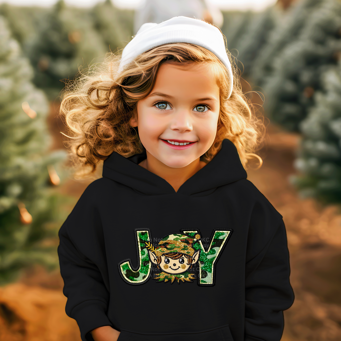 Camo Joy Elf DTF Transfer