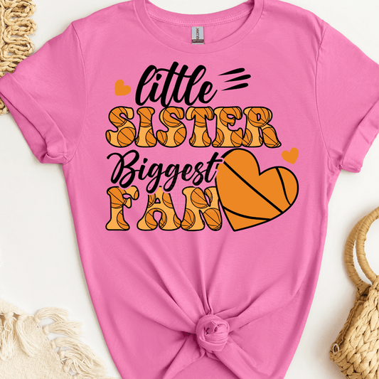 Little Sister Biggest Fan DTF Transfer