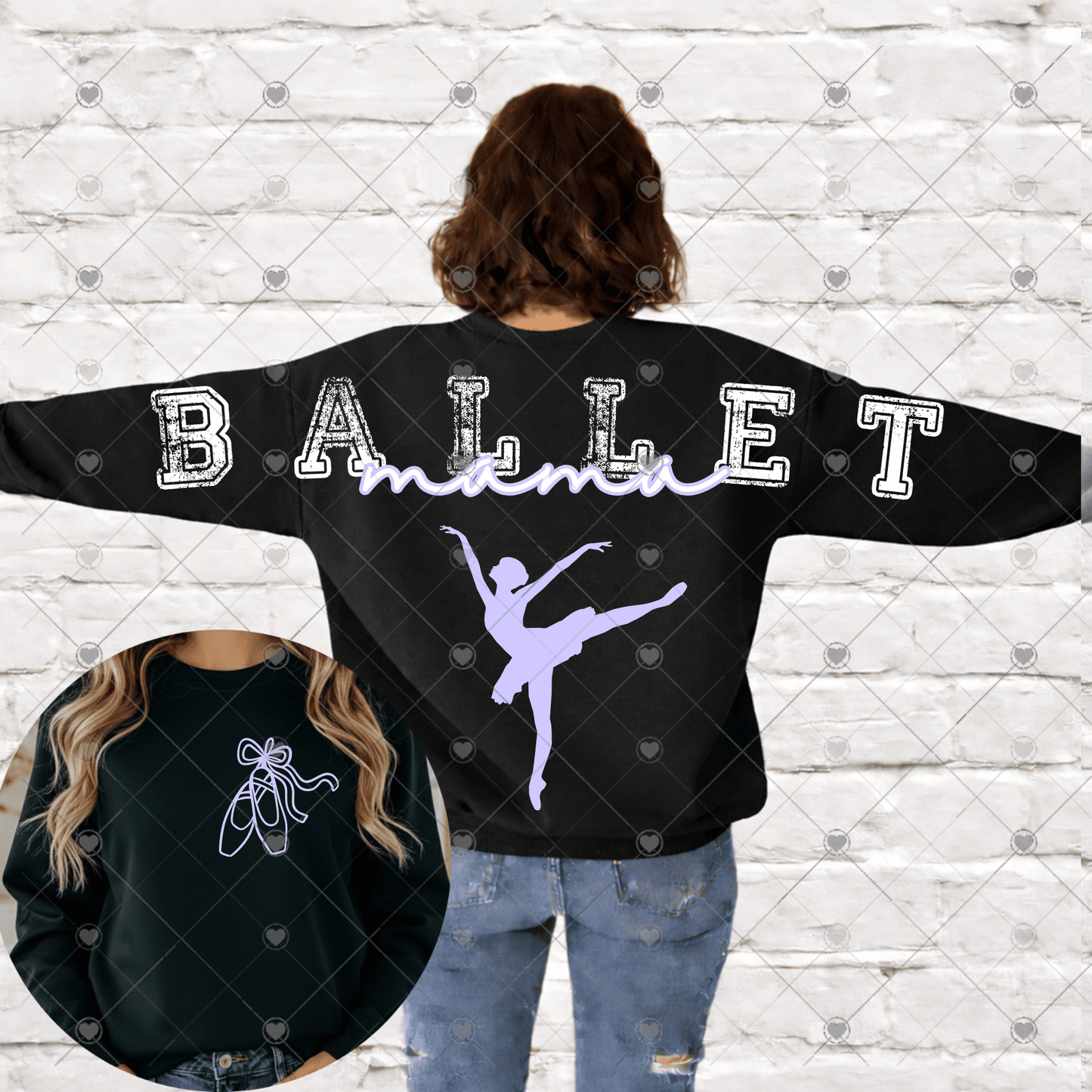 Custom Sports Mama Across the Back & Front pocket DTF Transfer “Leave Custom info in checkout notes- number, name for pocket, for cheerleading- 2 colors and glitter or no glitter on the Pom”