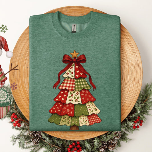 RTS Patchwork Christmas Tree ADULT DTF Transfer