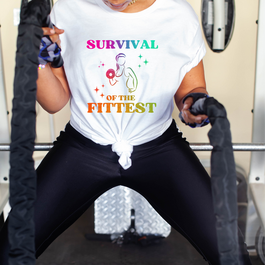 Survival Of the Fittest (Pink,Blue,Orange,Yellow) DTF Transfer