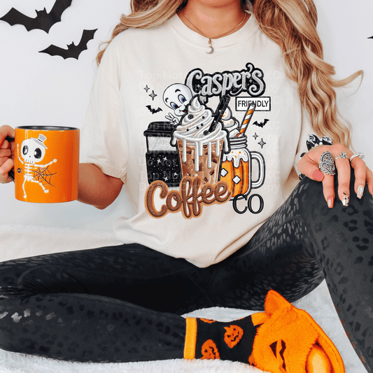 Friendly Ghost’s Coffee Co DTF Transfer