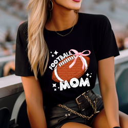 Football Mom Small Pink Bow DTF Transfer