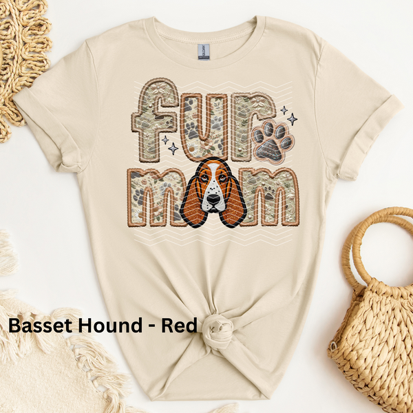 Basset Hound - Red DTF Transfer