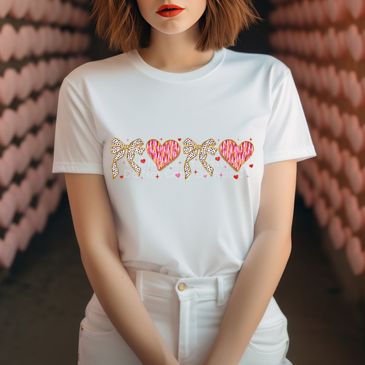 Hearts & Bows DTF Transfer