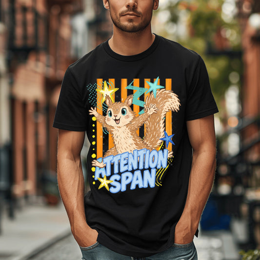 Squirrel Attention Span DTF Transfer
